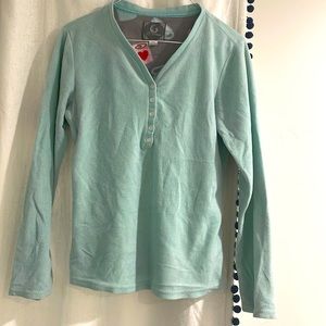 Teel and coffee fleece pijama set